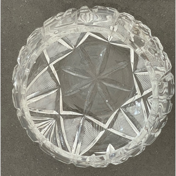 VINTAGE CRYSTAL CREAM & SUGAR SET WITH TRAY! - Picture 10 of 16